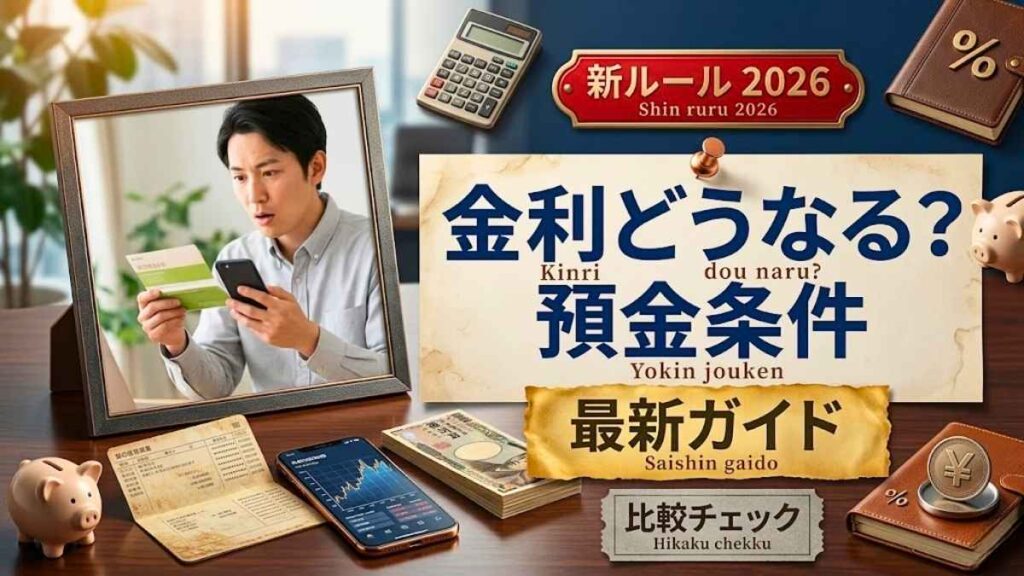 2026年最新｜貯金ルールと金利・預金条件完全ガイド