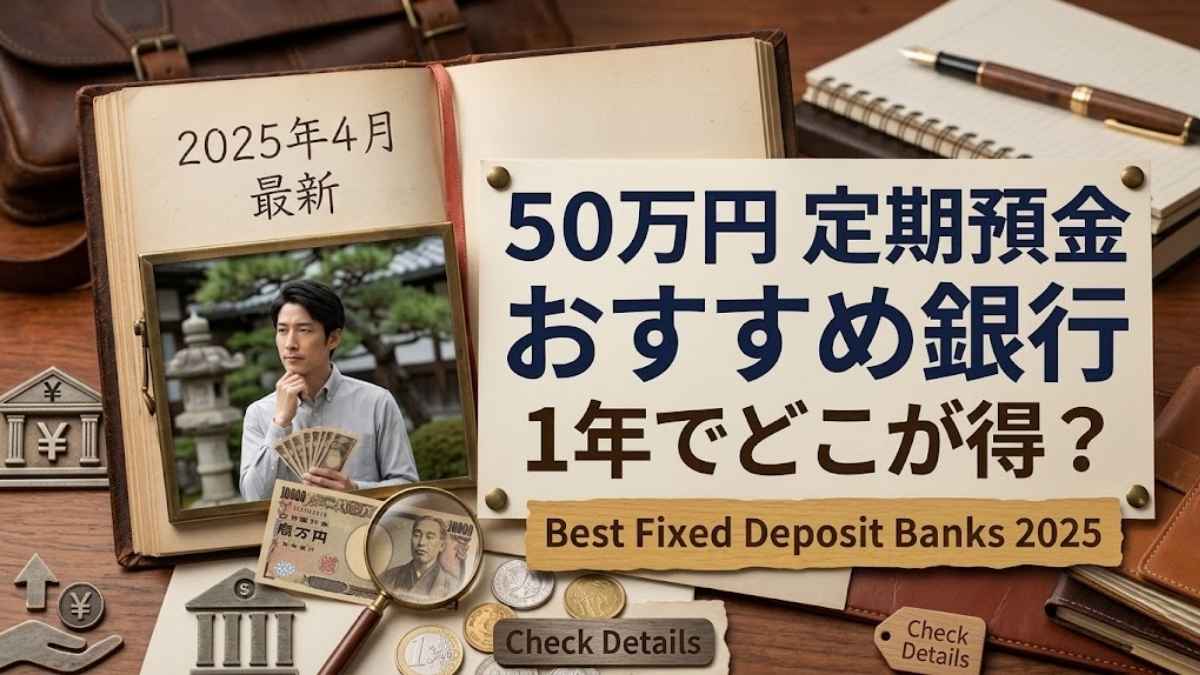「2026年4月最新|定期預金おすすめ比較|50万円を1年預ける銀行ガイド」